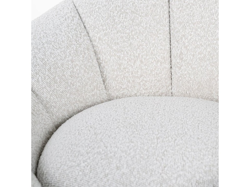 RICHMOND fotel obrotowy KENDALL BOUCLE biały - Richmond Interiors